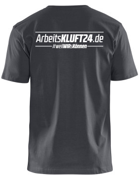 Arbeitskluft24 - T-Shirt Herren dunkelgrau