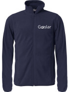 Lebenshilfe Goslar Basic Fleece Jacke Herren Stick Dunkelblau L