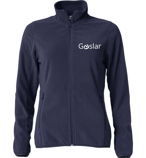 Lebenshilfe Goslar Basic Fleece Jacke Damen Stick Dunkelblau XL