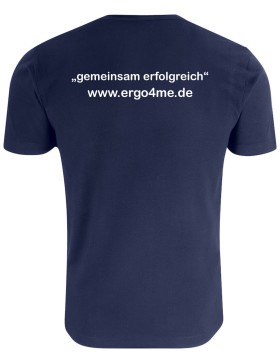 Ergo4me Herren Premium Fashion-T navy